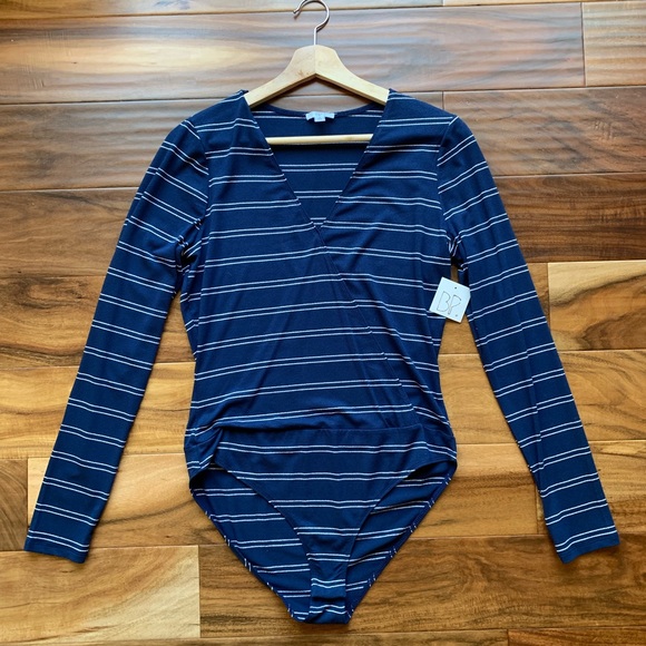 Nordstrom Striped Bodysuit - Picture 1 of 6